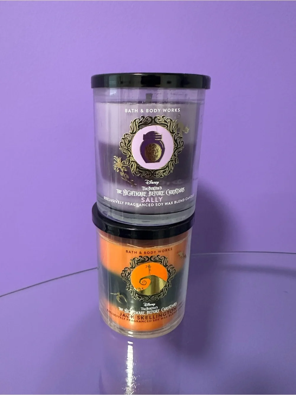 Bath & Body Works Nightmare Before Christmas Jack And Sally Candles